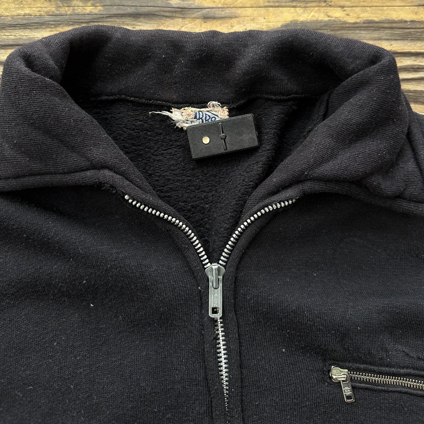 1960’s umbro black zip up sweatshirt