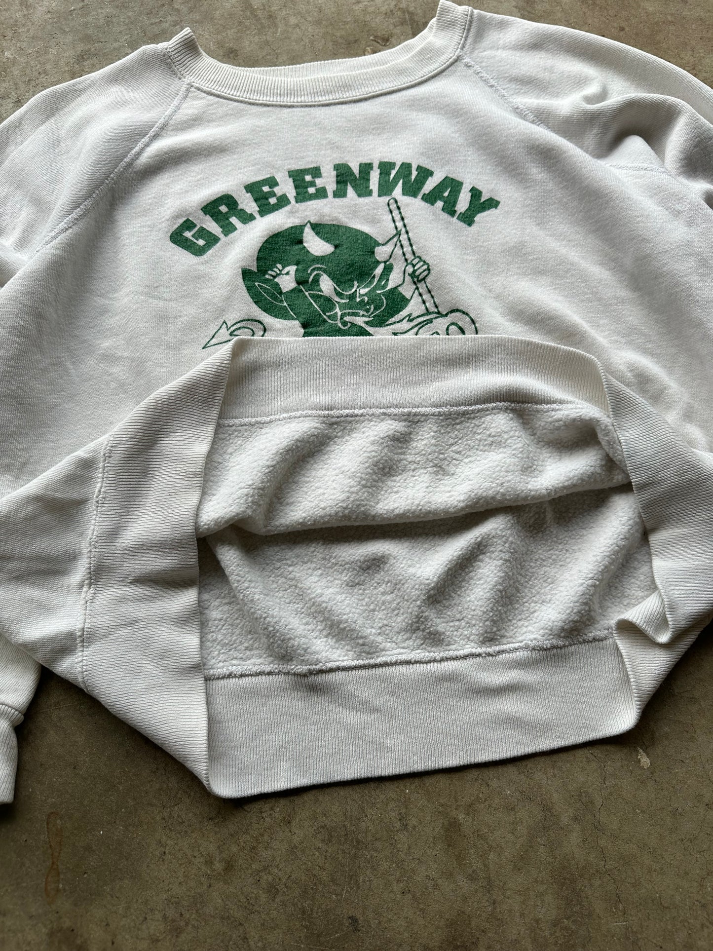 1970’s green devil sweatshirt