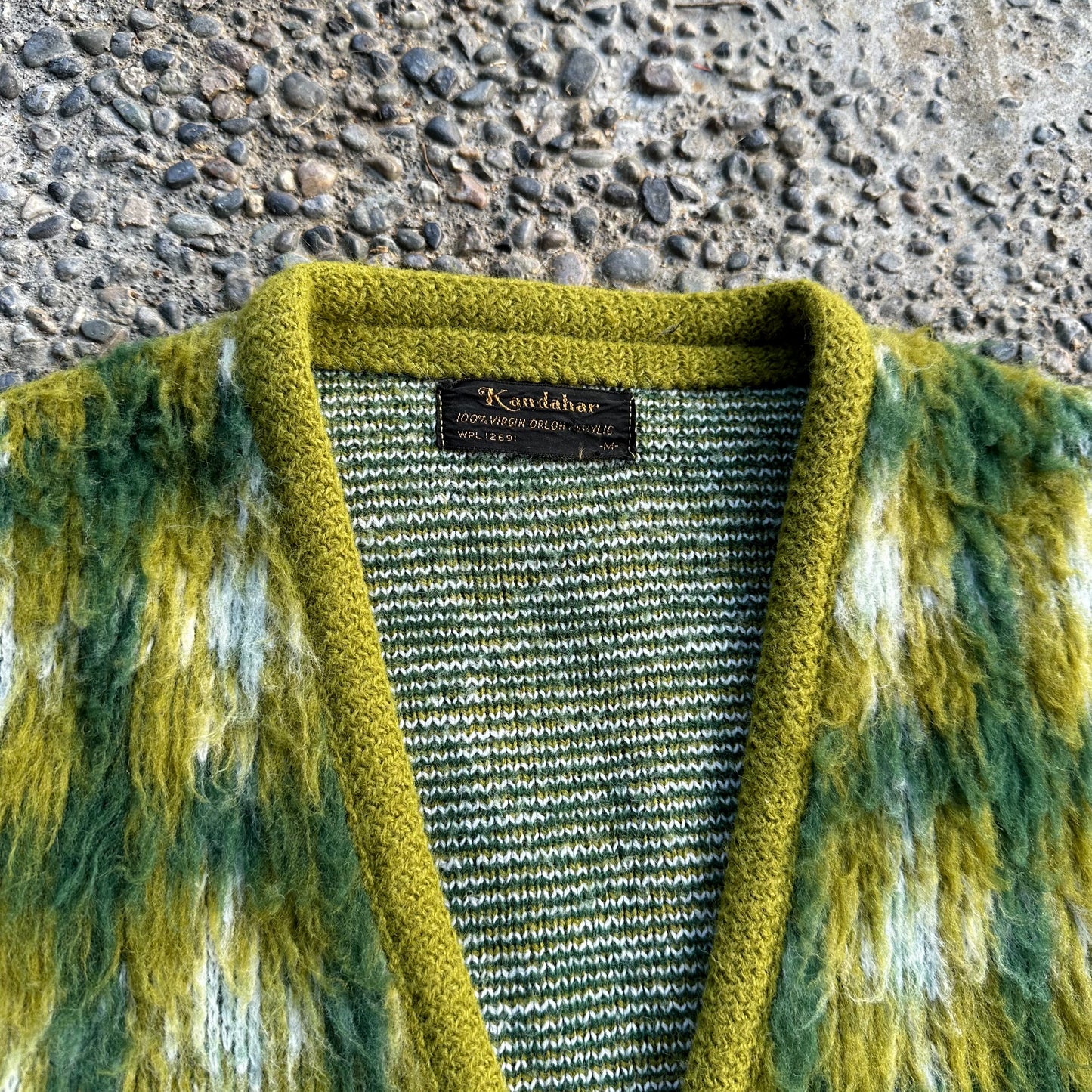 1960’s fauxhair shaggy acrylic cardigan