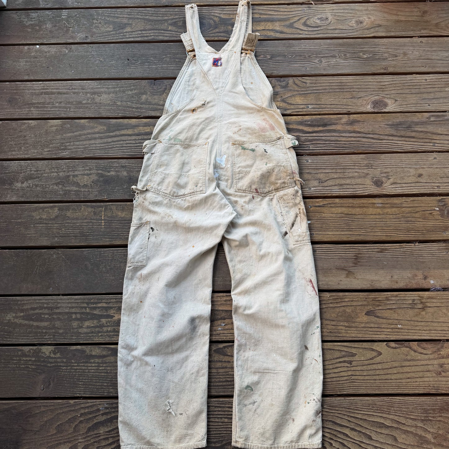 1940’s painted can’t bust em overalls