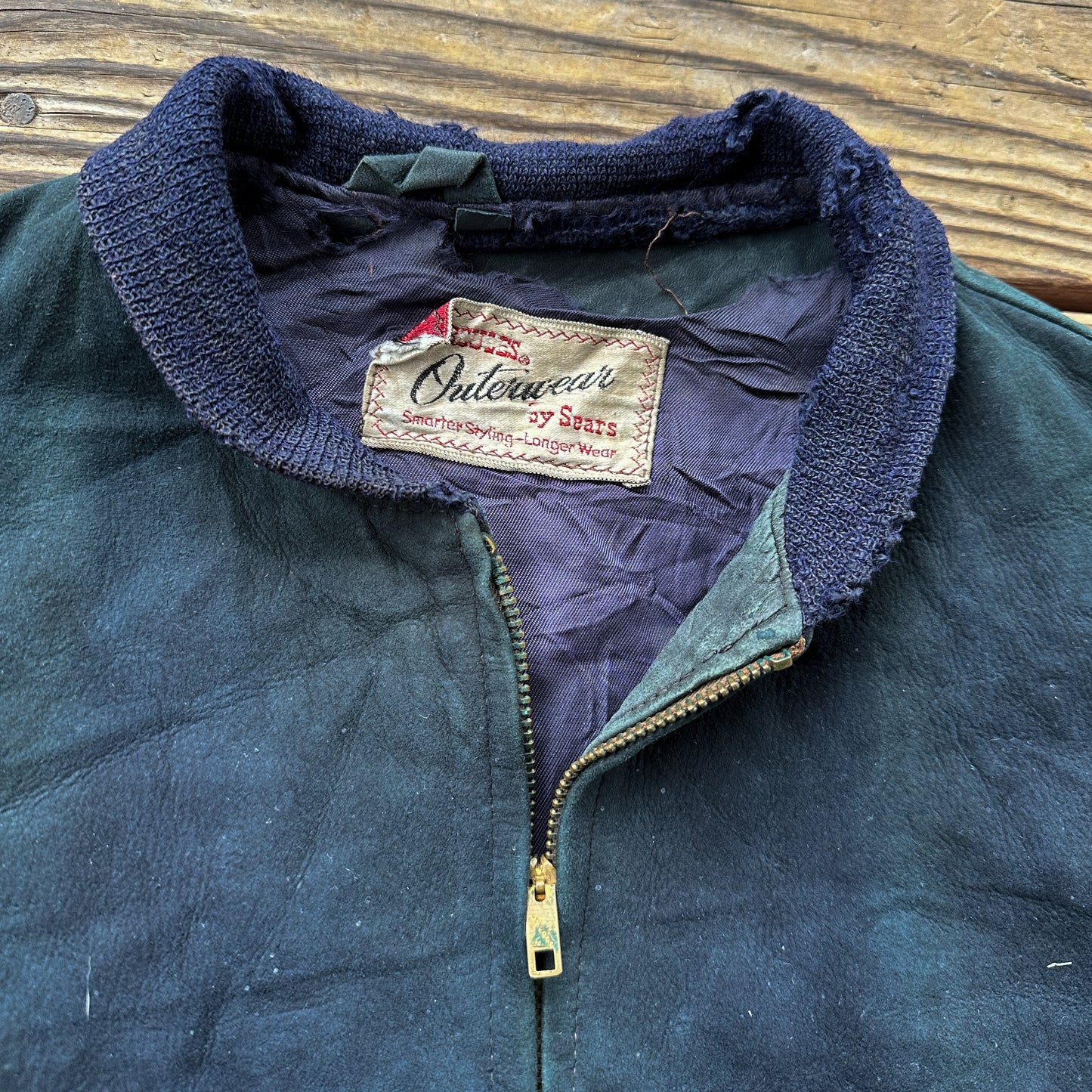 1950’s Hercules blue suede leather jacket