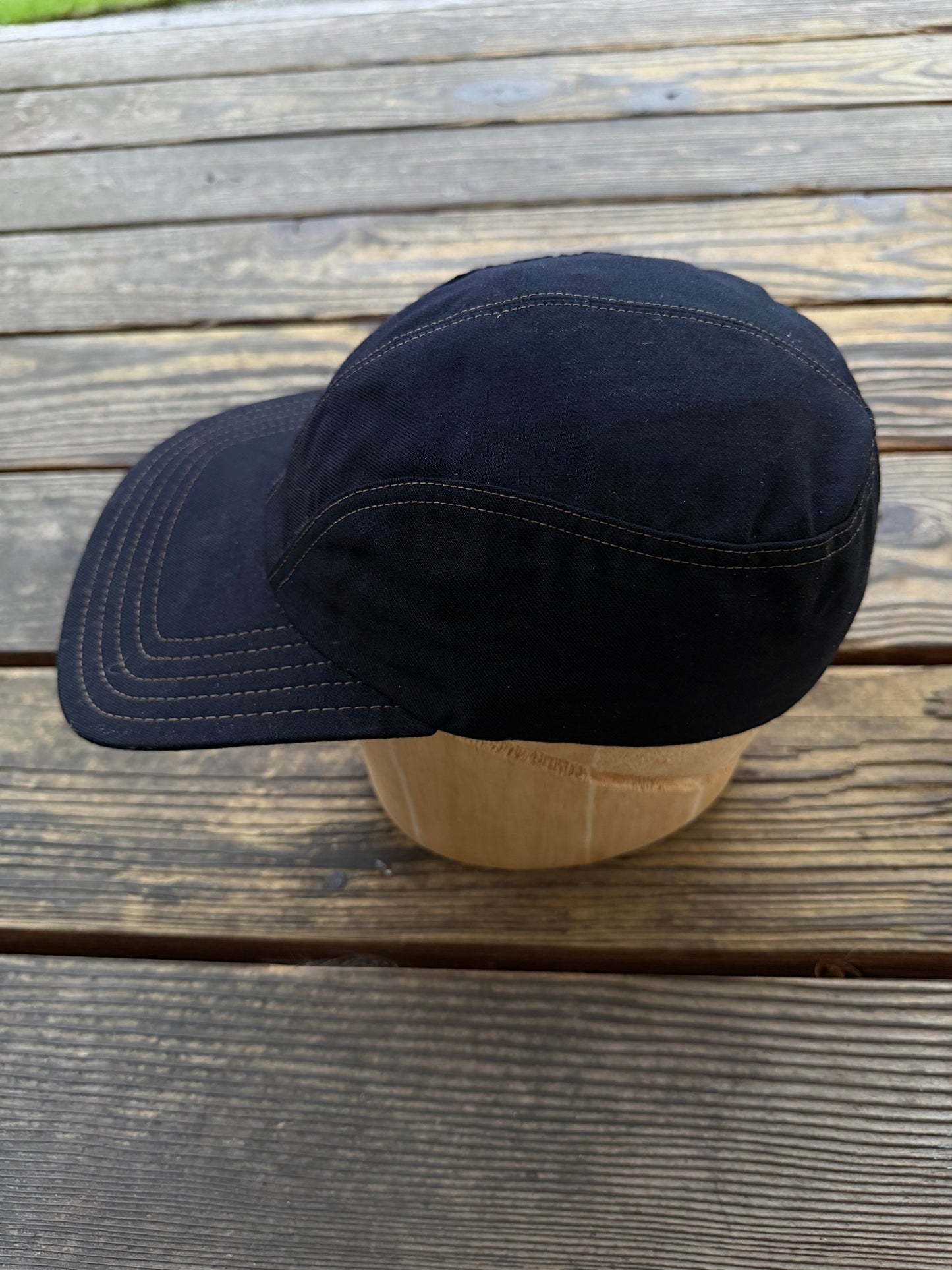 1950’s black 4 panel wool hat