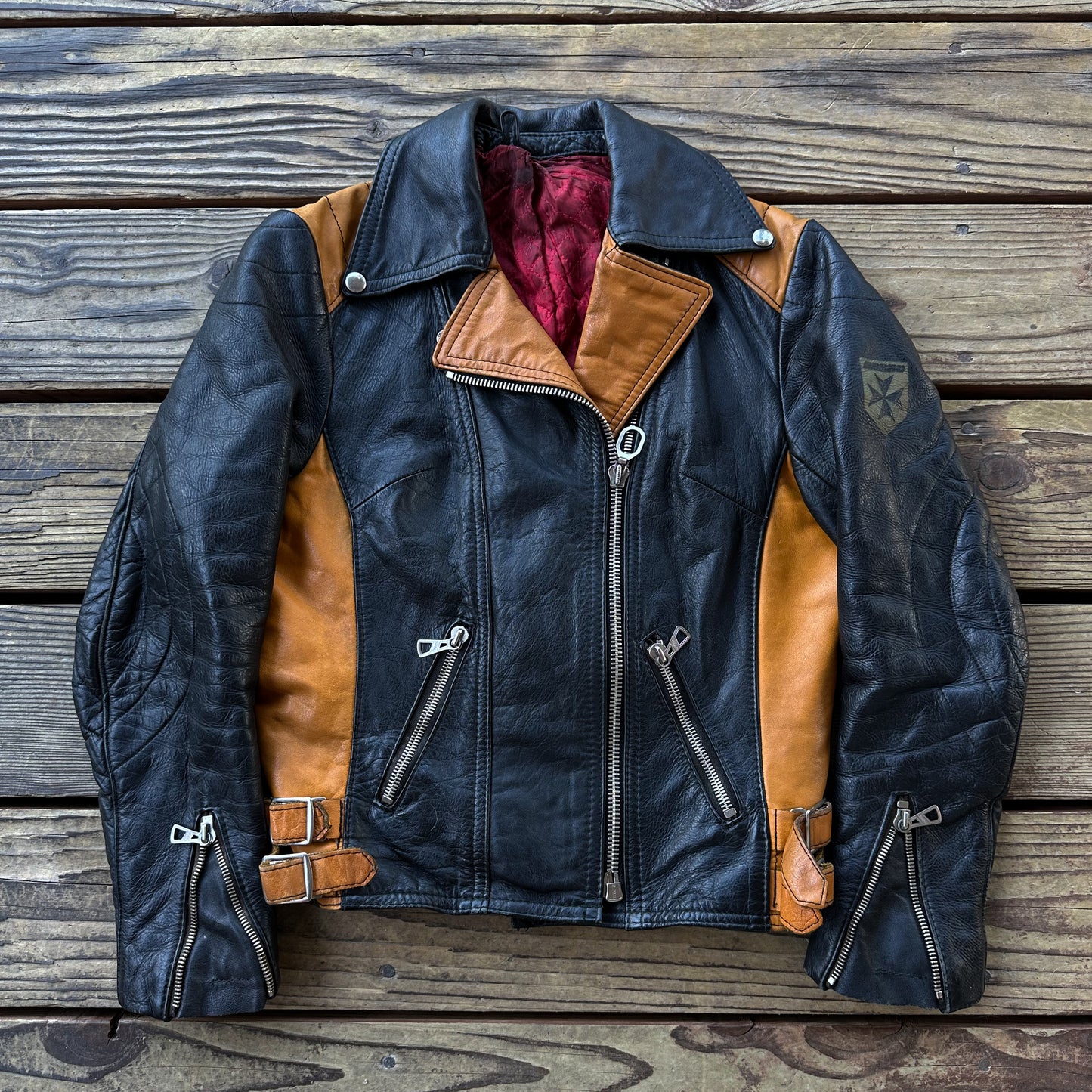 1970’s Harro 2 tone leather jacket