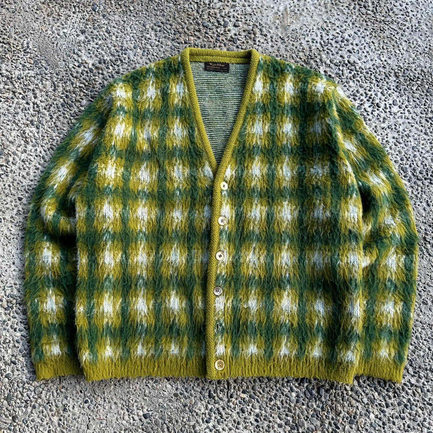 1960’s fauxhair shaggy acrylic cardigan