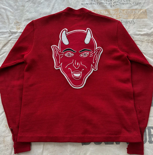 1950’s devil patch cardigan