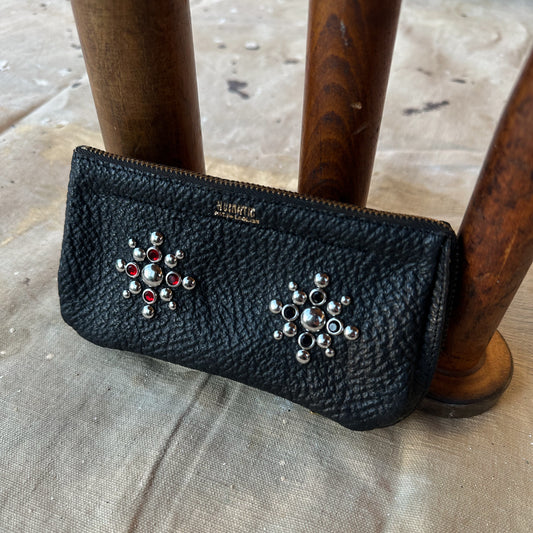 1940’s rhinestone studded tobacco pouch wallet