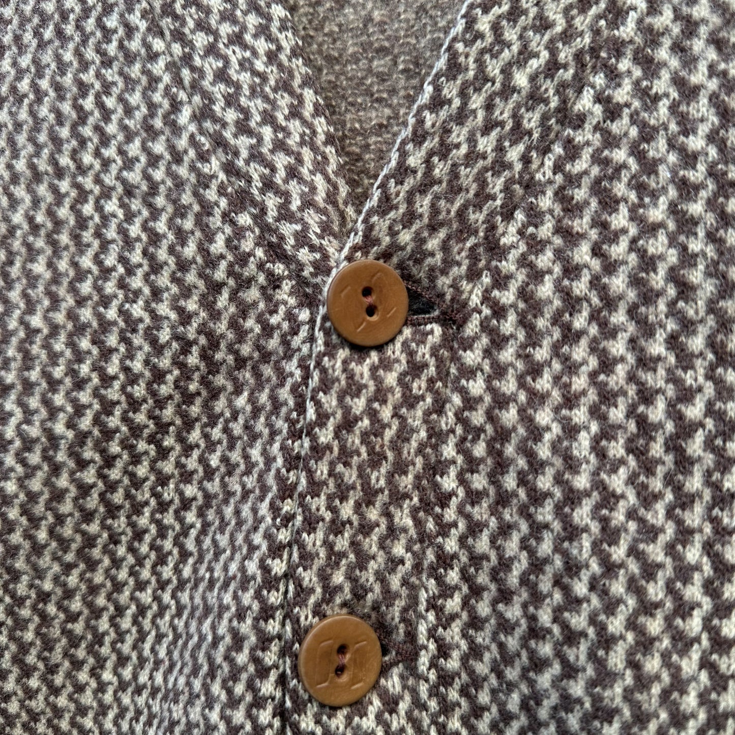 1940’s houndstooth wool cardigan