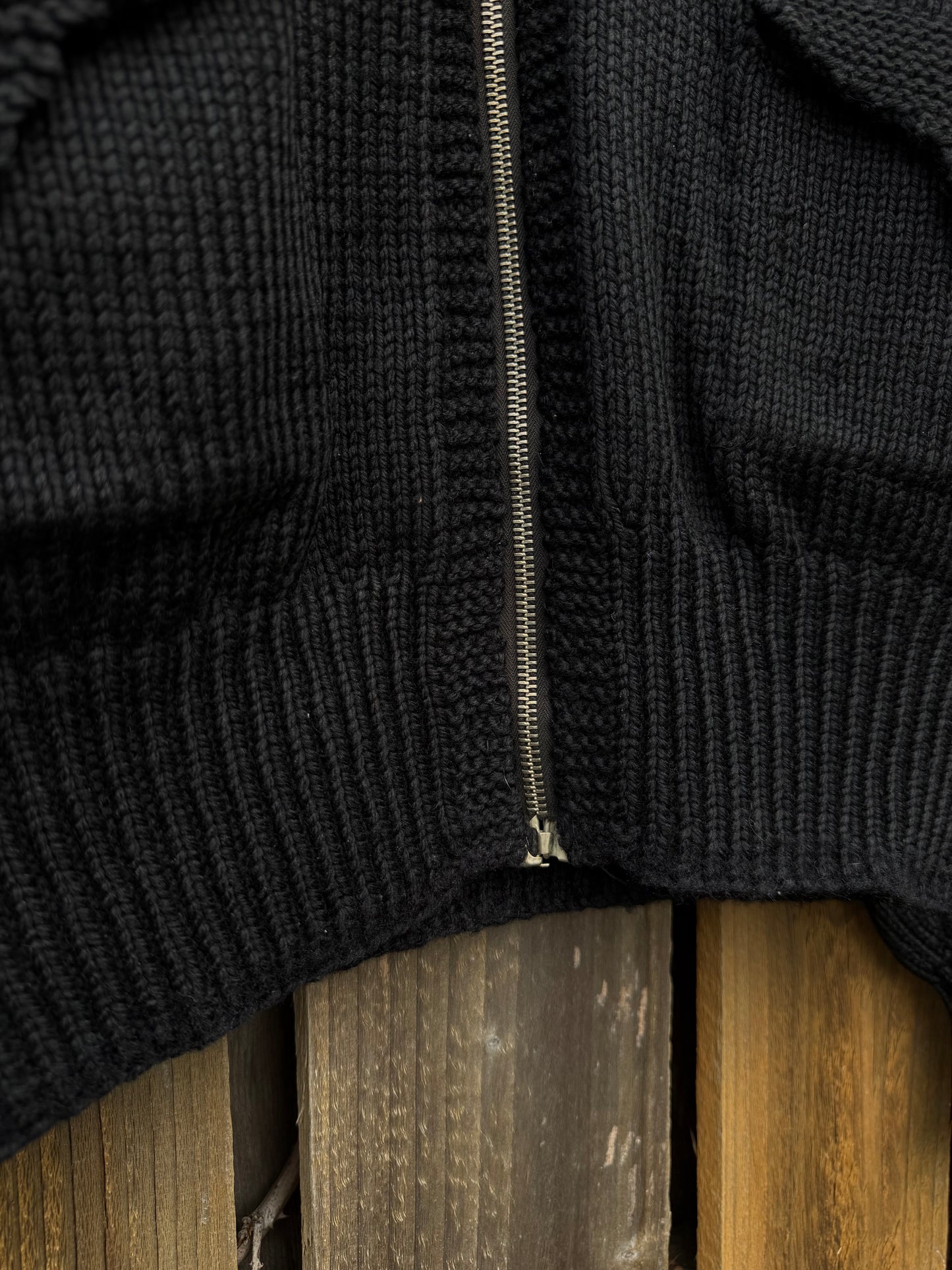 1930s black A-1 sweater