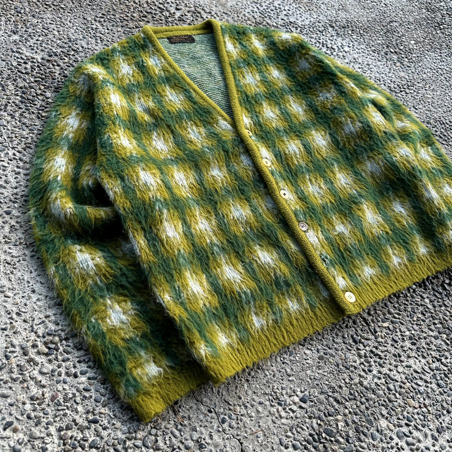 1960’s fauxhair shaggy acrylic cardigan