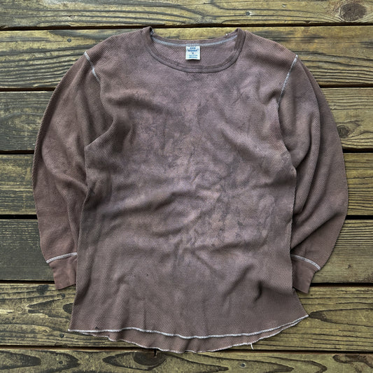 90’s overdyed thermal shirt