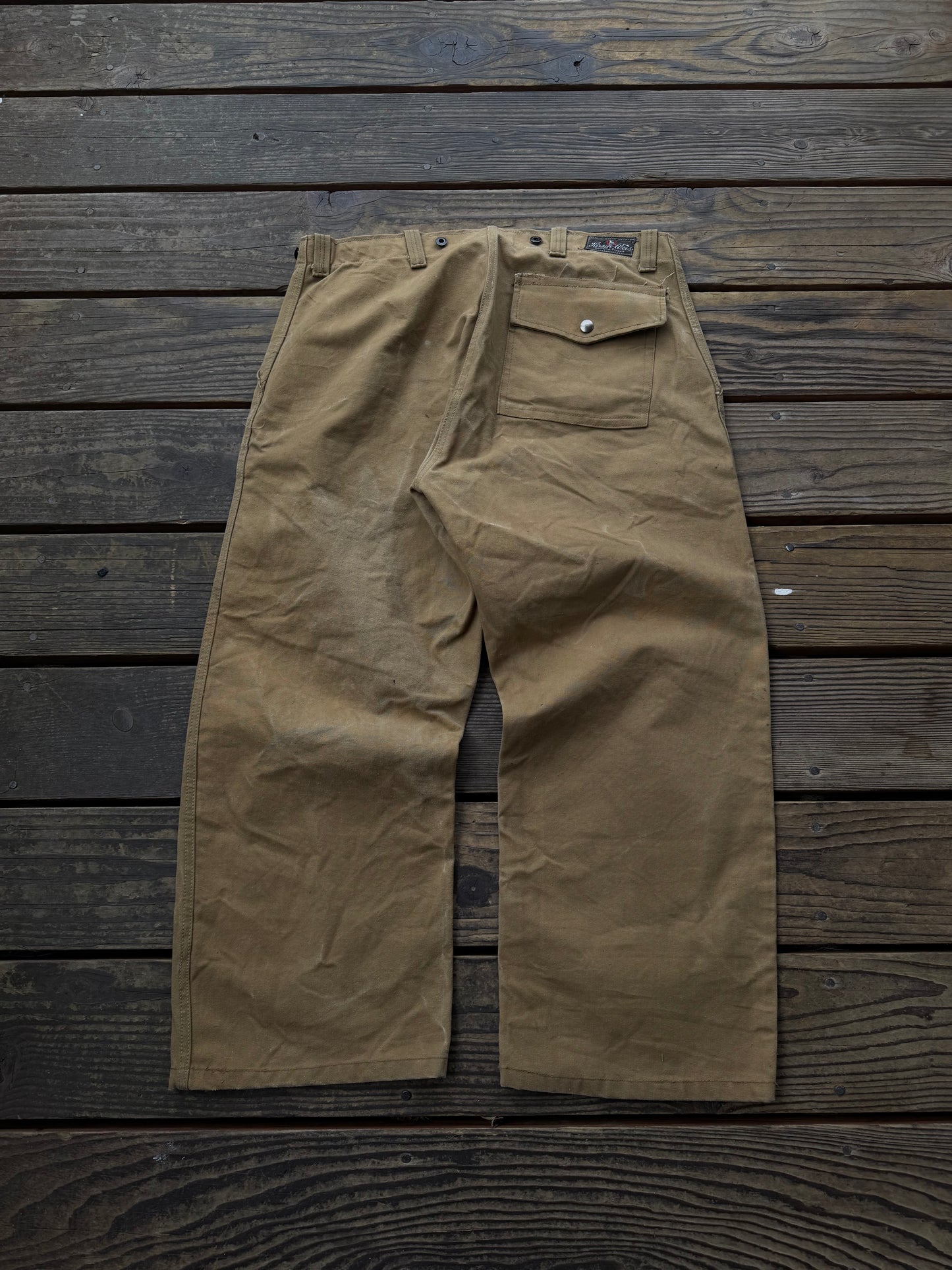 1940’s Hirsch Weis canvas logging pants