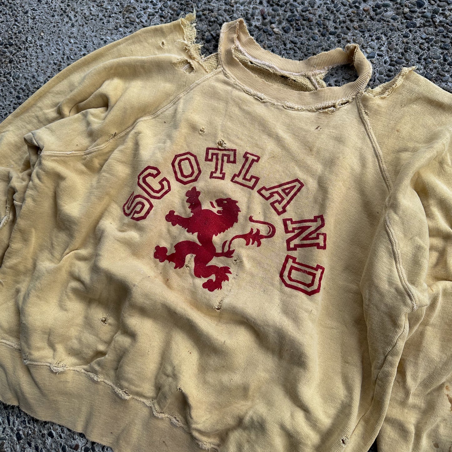 Thrashed 1960’s Scotland sweatshirt