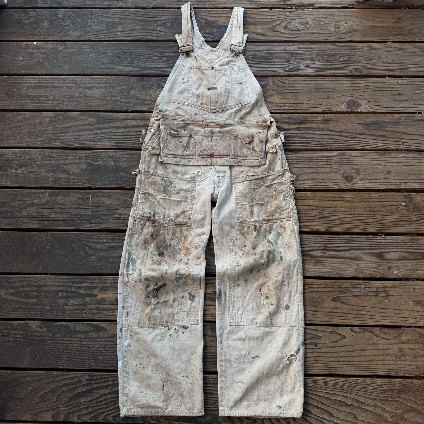 1940’s painted can’t bust em overalls