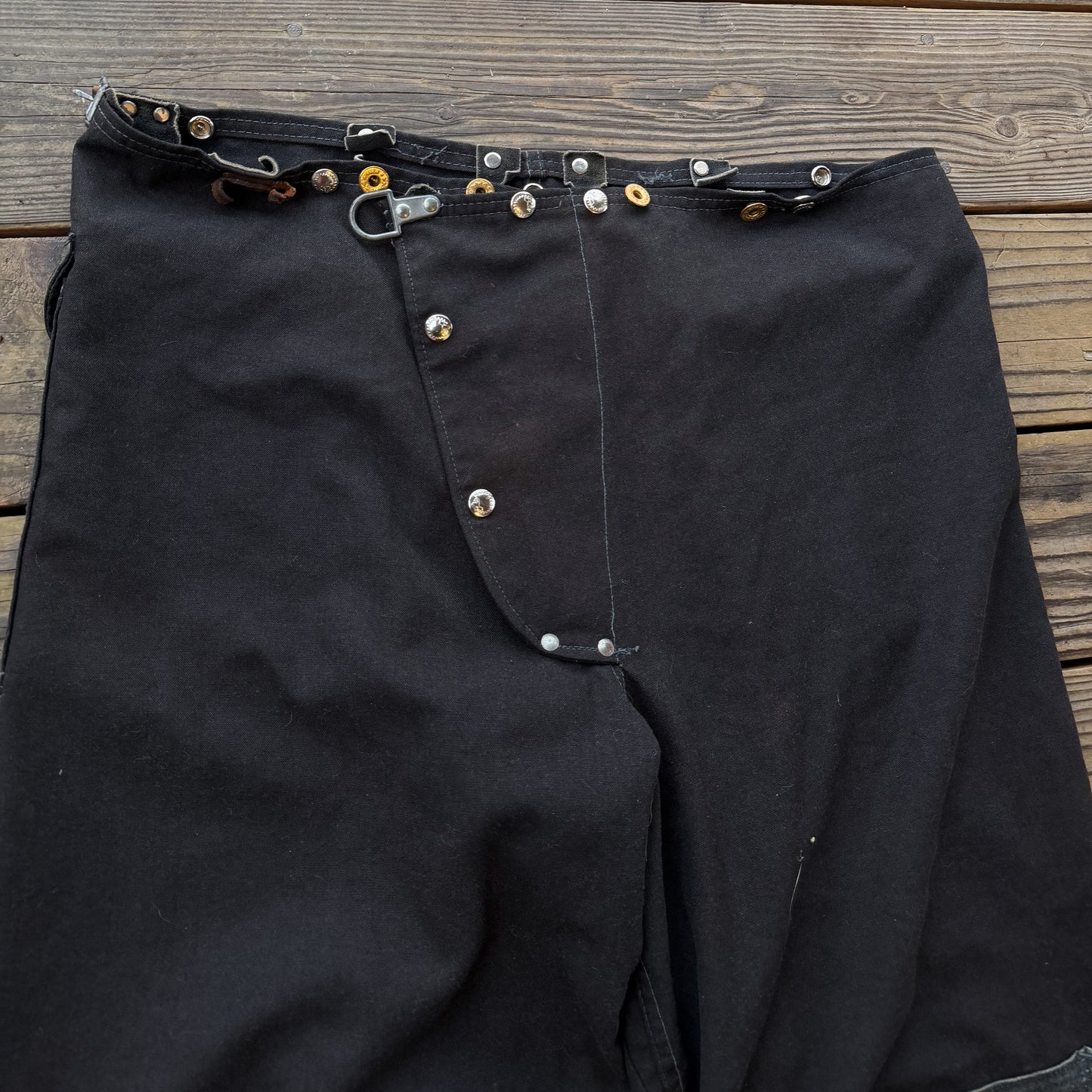 1980’s black fireman’s pants